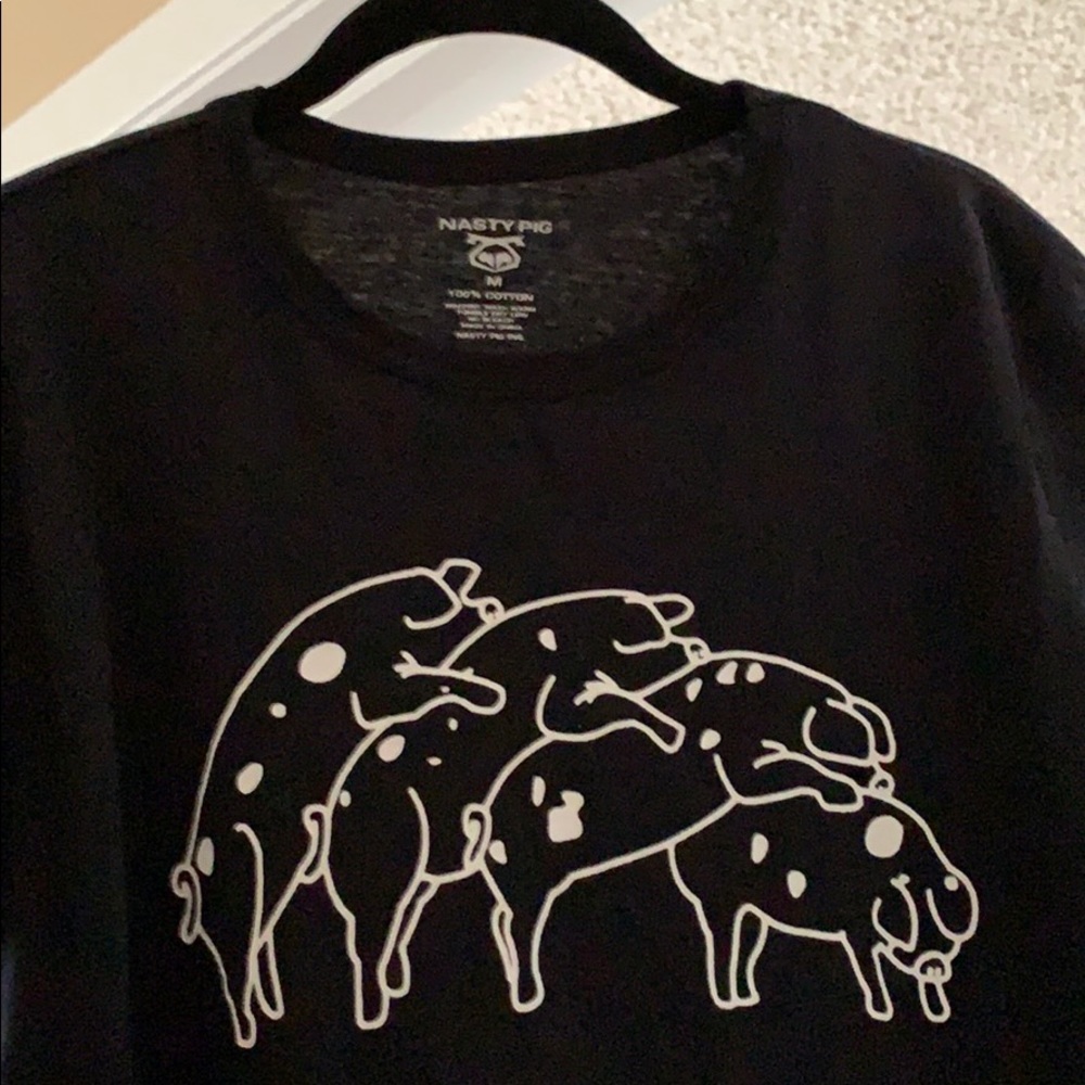 Nasty Pig Humping Pigs T-Shirt -Medium